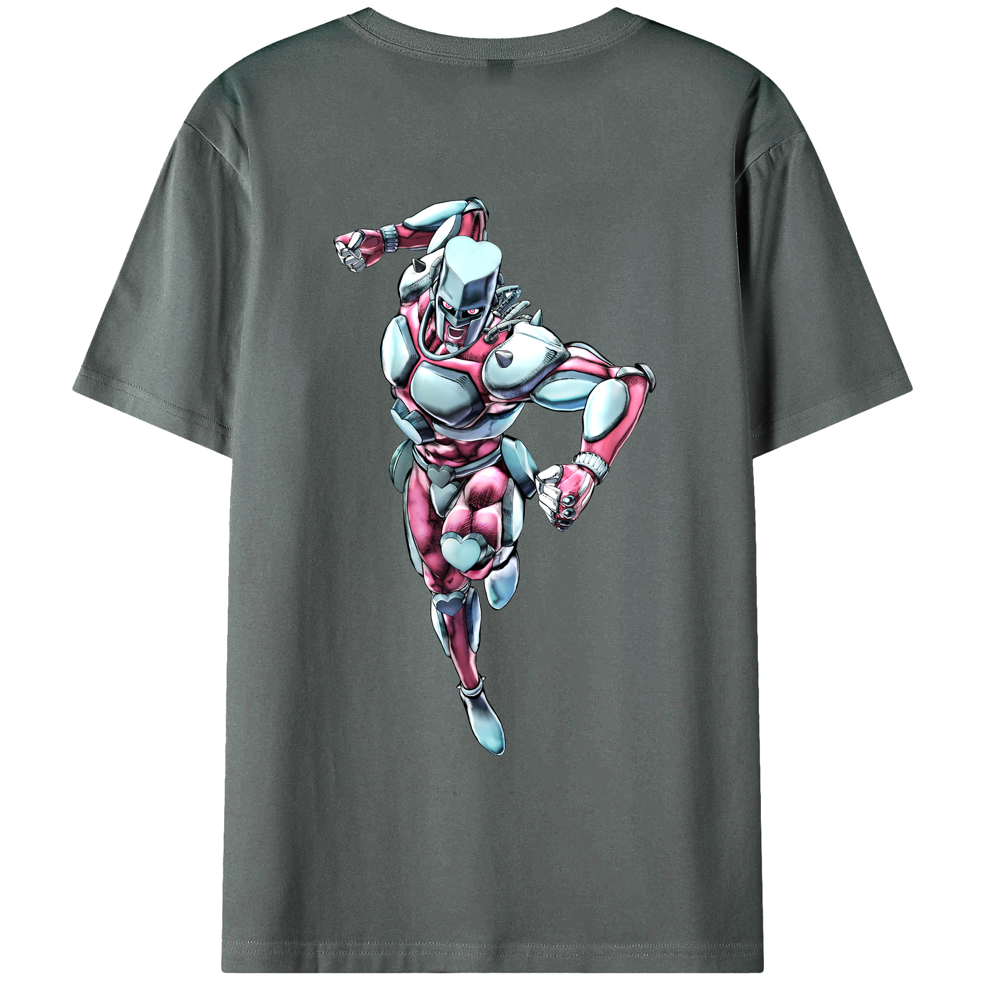（画像用） ジョジョの奇妙な冒険 ひがしかた じょうすけ JoJo's Bizarre Adventure Higashikata Josuke 綿100％ メンズ半袖Tシャツ（バックプリント） 通気性